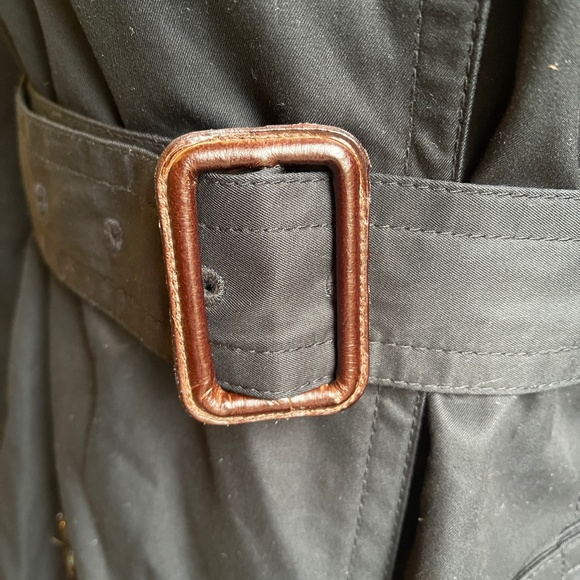 Banana Republic Women’s Classic Black Lined Trench Coat Like New SZ Petite Small - Picture 13 of 13